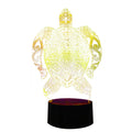 3d Sea Turtles 7-color Charging Led Illusion Night Light Touch Switch