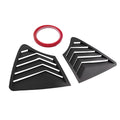 Quarter Window Side Louvers Panel for Infiniti Q50 2014-2024 Gloss Black ABS