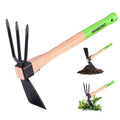 Workpro 2-in-1 Hoe And Cultivator Gardening Rake 14" Wooden Handle 3