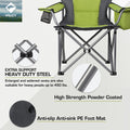 VILLEY Portable Oversized Camping Chairs Heavy Duty Foldable Chairs
