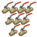 1" Push Fit Female Ball Valve 10 Pack