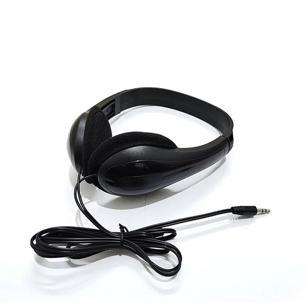 Black Headphones 17 15 6cm Compact Design Abs Body With 3.5mm And