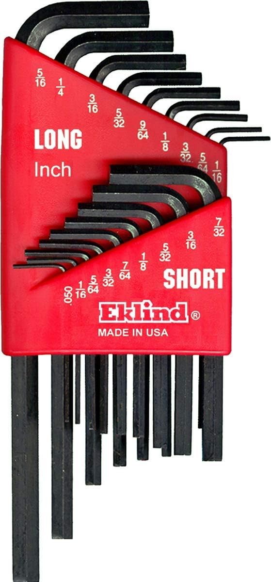Eklind Hex Wrench Key Set 18pc