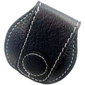 Compact Black Leather Chalk Holder 7.7 X 7.2 X 6 Cm For Billiards
