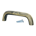 Rok Classic Crisscoss Rustic Brass Kitchen Cabinet Pull Handle 3"