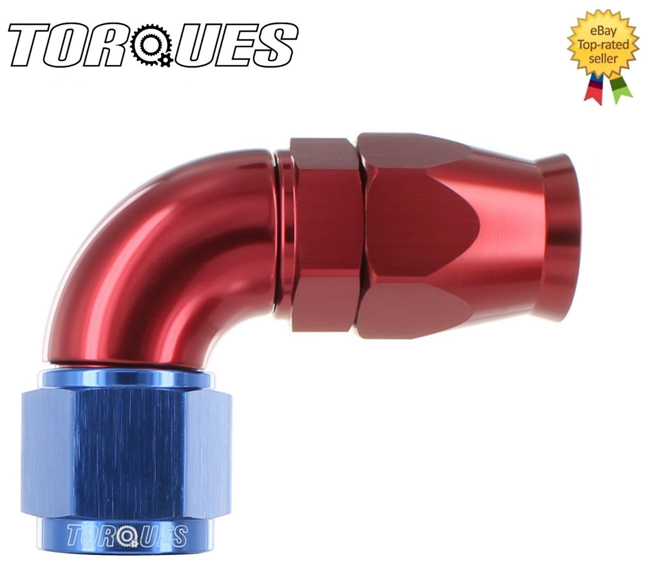 AN -8 (AN8 JIC -8 AN 08) 90 Degree ULTRAFLOW PTFE Hose Fitting