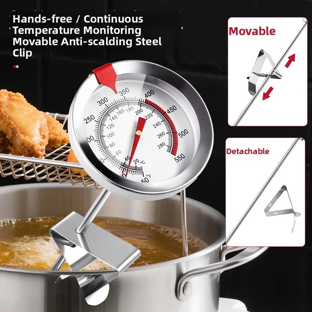 Stainless Steel Kitchen Thermometer For Frying Baking Candy Making