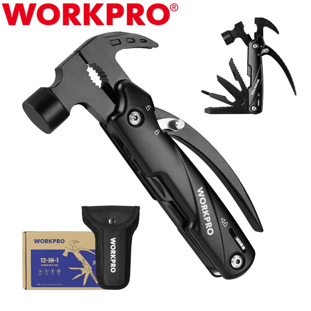 Workpro 12 In 1 Multitool Camping Tool W/mini | Built Supply Co