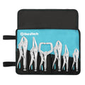 6.5in Long Nose Locking Plier Set 5in 7in 10in Curved Jaw