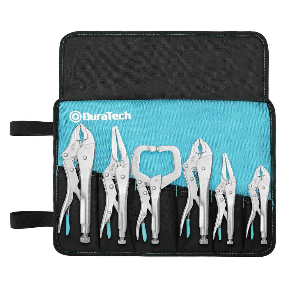 6.5in Long Nose Locking Plier Set 5in 7in 10in Curved Jaw