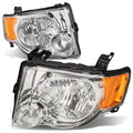 Fit 2008-2012 Ford Escape SUV Pair Chrome Housing Amber Side