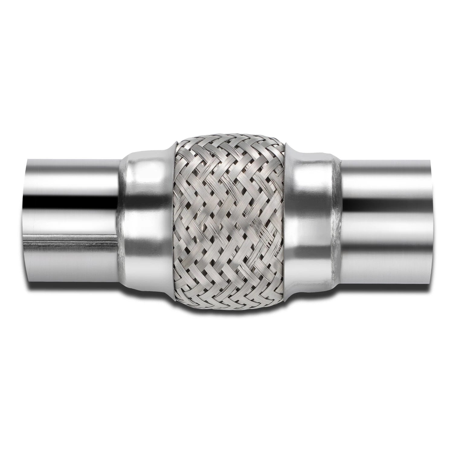 8" Double Braid Stainless Steel Flex 2.5" Od 16-gauge Custom Exhaust