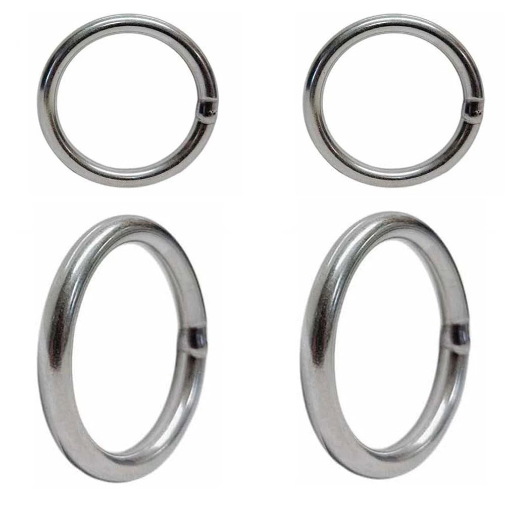 300 Lb Wll Mil Spec Stainless Steel Round Ring Link Connect 3/16" X