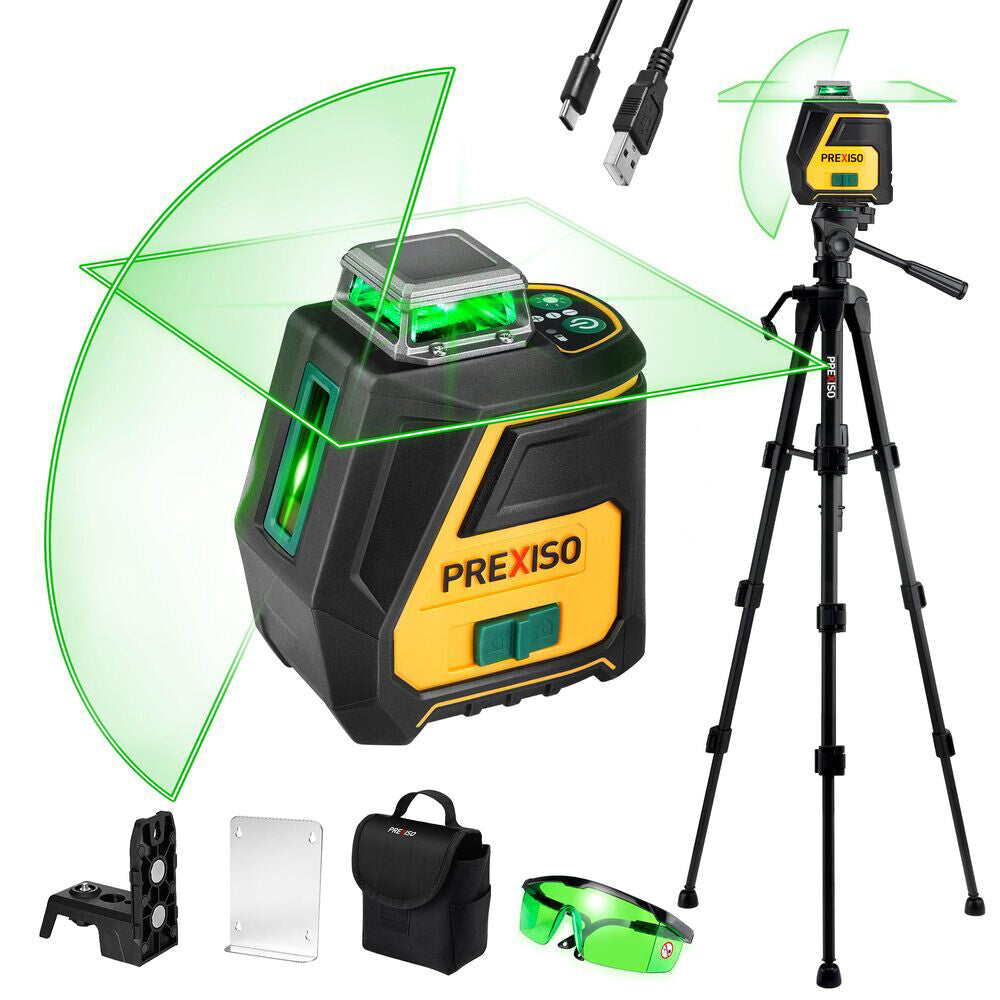 PREXISO 360 Laser Level IP54 Rechargeable Wide Angle by PREXISO