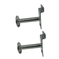 3-inch Chrome Slatwall Single Garment Hook Slatwall Hanger Pack 2
