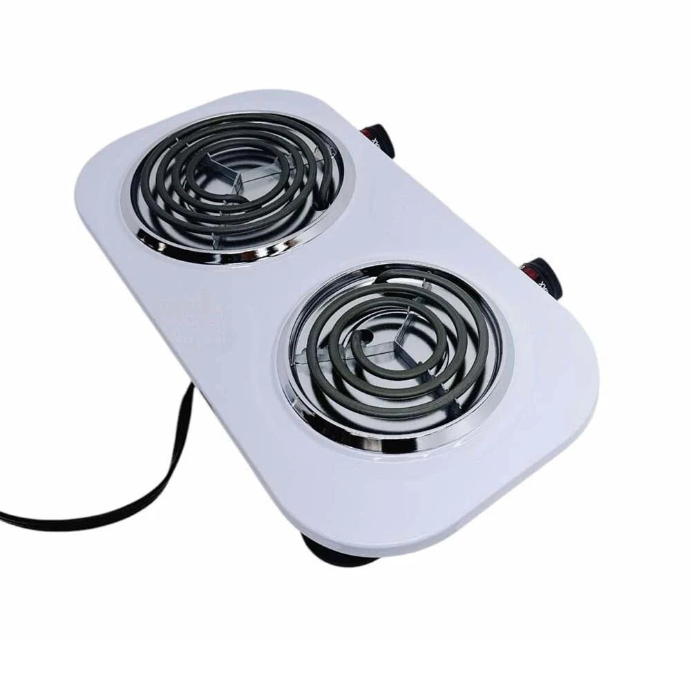 18" X 9.5" Portable Double Electric Burner 1500W 120V - 60hz,