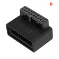 Computer Motherboard Header Adapter Usb 3.0 19p 20p 90 Degree Plug-in