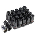 Steel Black 16 Lug+4 Rim Lock Nuts+key M12x1.25 | Built Supply Co