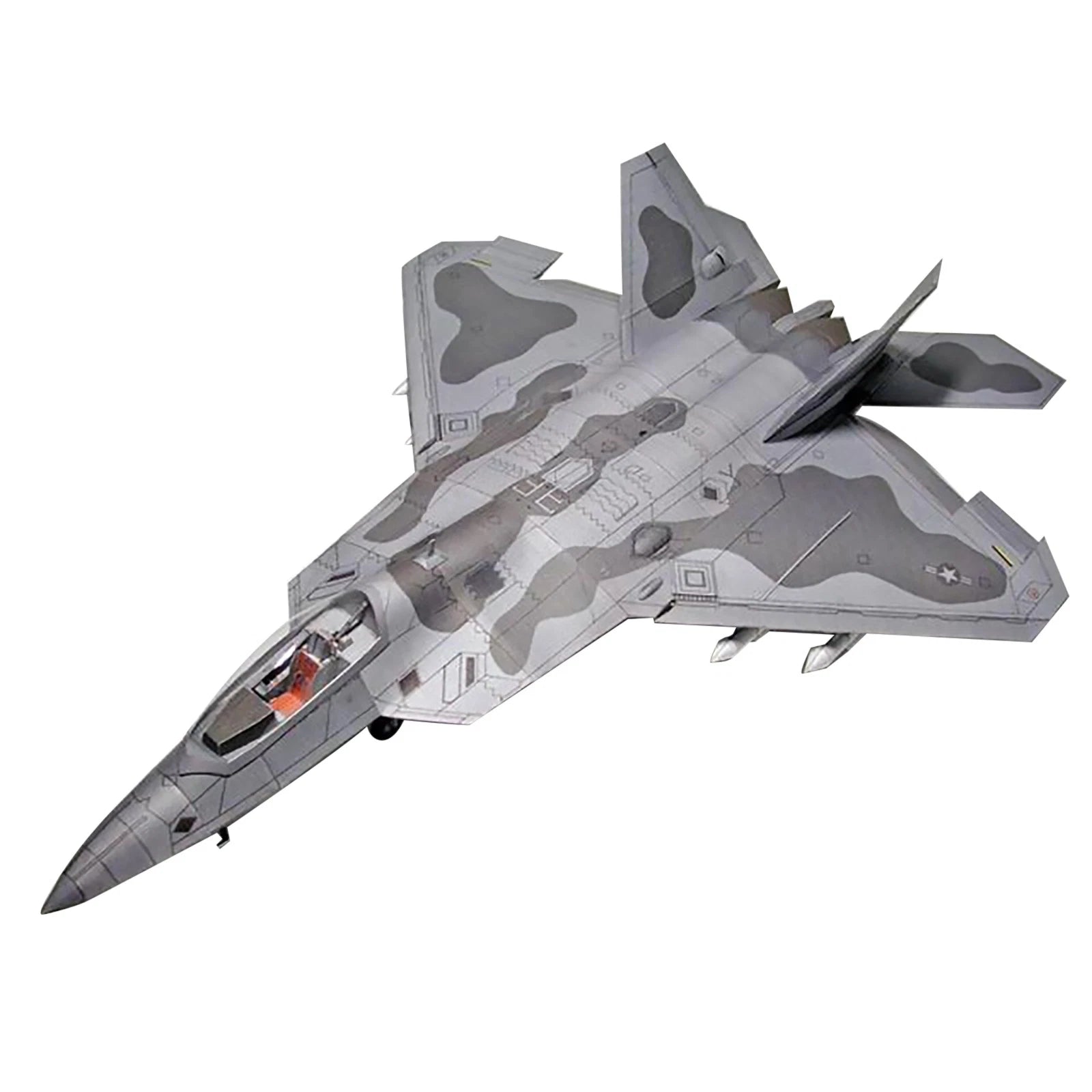 1:33 F22 Fighter Paper Model Military Puzzle Paper Aircraft