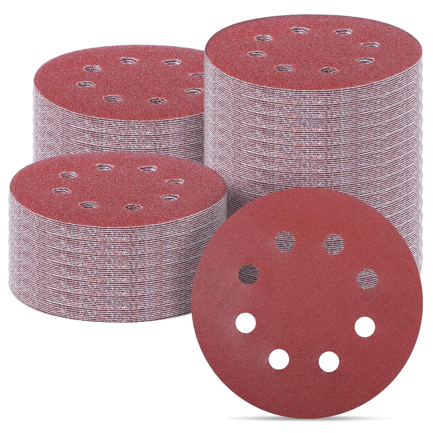 100pc 5 Inch Sanding Discs Hook Loop P150