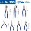 Workpro 7-piece Pliers Set Drop Forged Polished Steel For Diy & Home