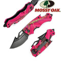 Mossy Oak Mini Folding Pocket Knife Drop Point Blade Edc Multitool