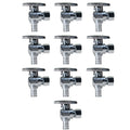 10 Pack XFITTING 1/2" Pex-B x 3/8" OD Angle Stop Valve,