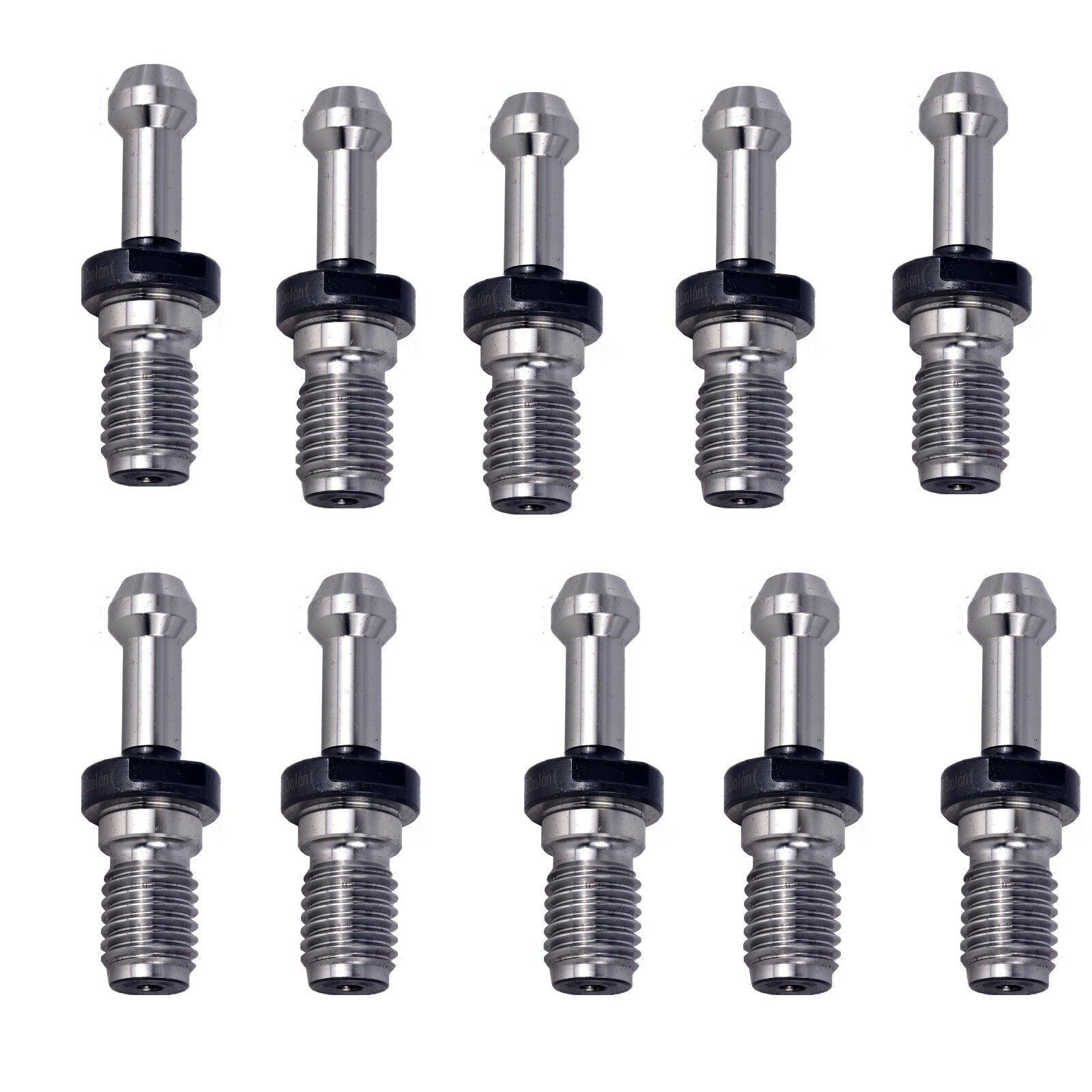 10pc Coolant BT40 M16x2 Pull Stud Retention Knobs 45 Degree CNC