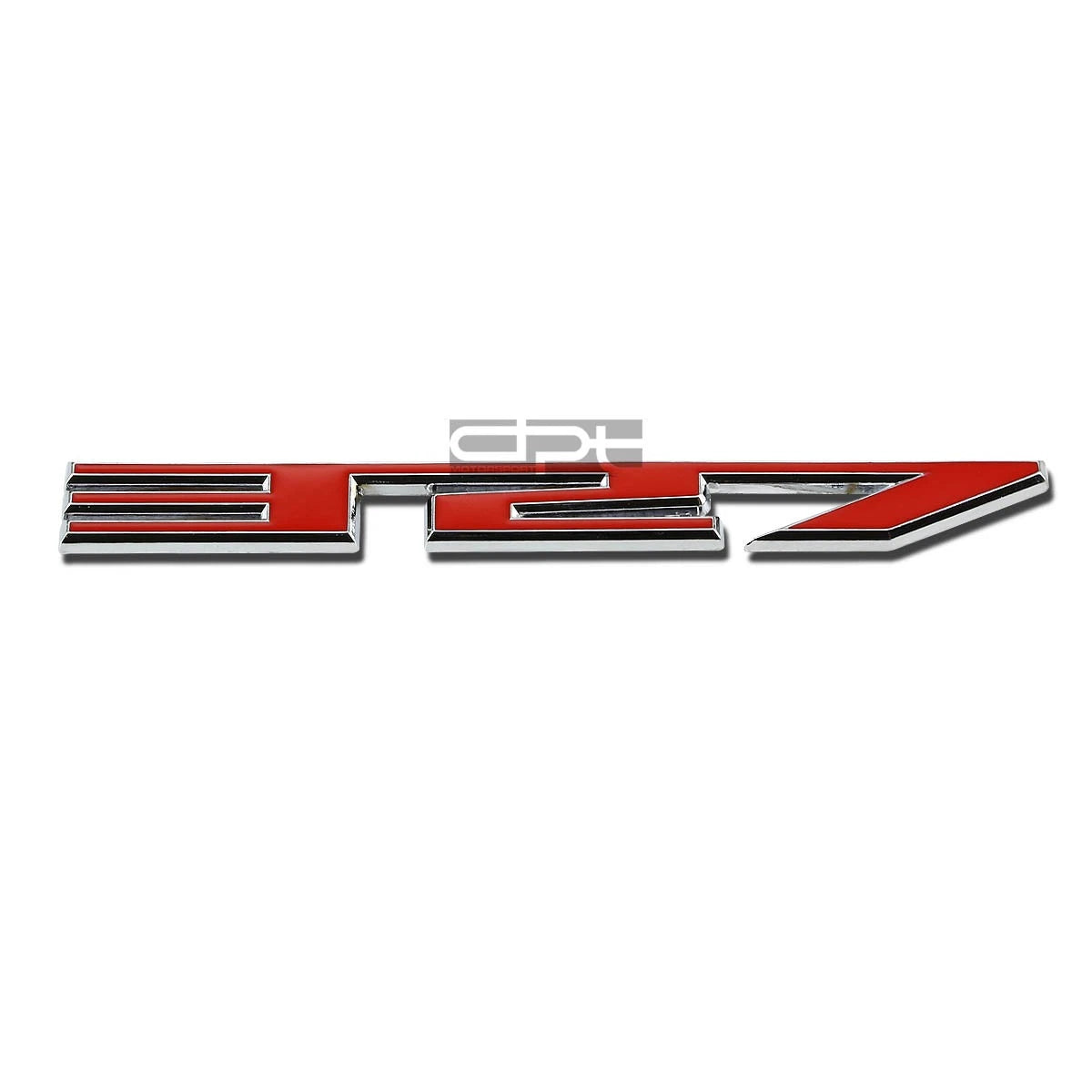 Metal Bumper Body Grill Emblem Decal Sticker Logo Badge Chrome/red