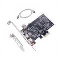Pci Ex1 To External Ieee 1394 Adapter Controller 4-port Pcie Firewire