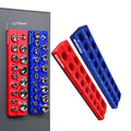 WORKPRO 2PC 1/2" Magnetic Socket Organizer Set SAE&amp;Metric Socket Holder 35 Slots