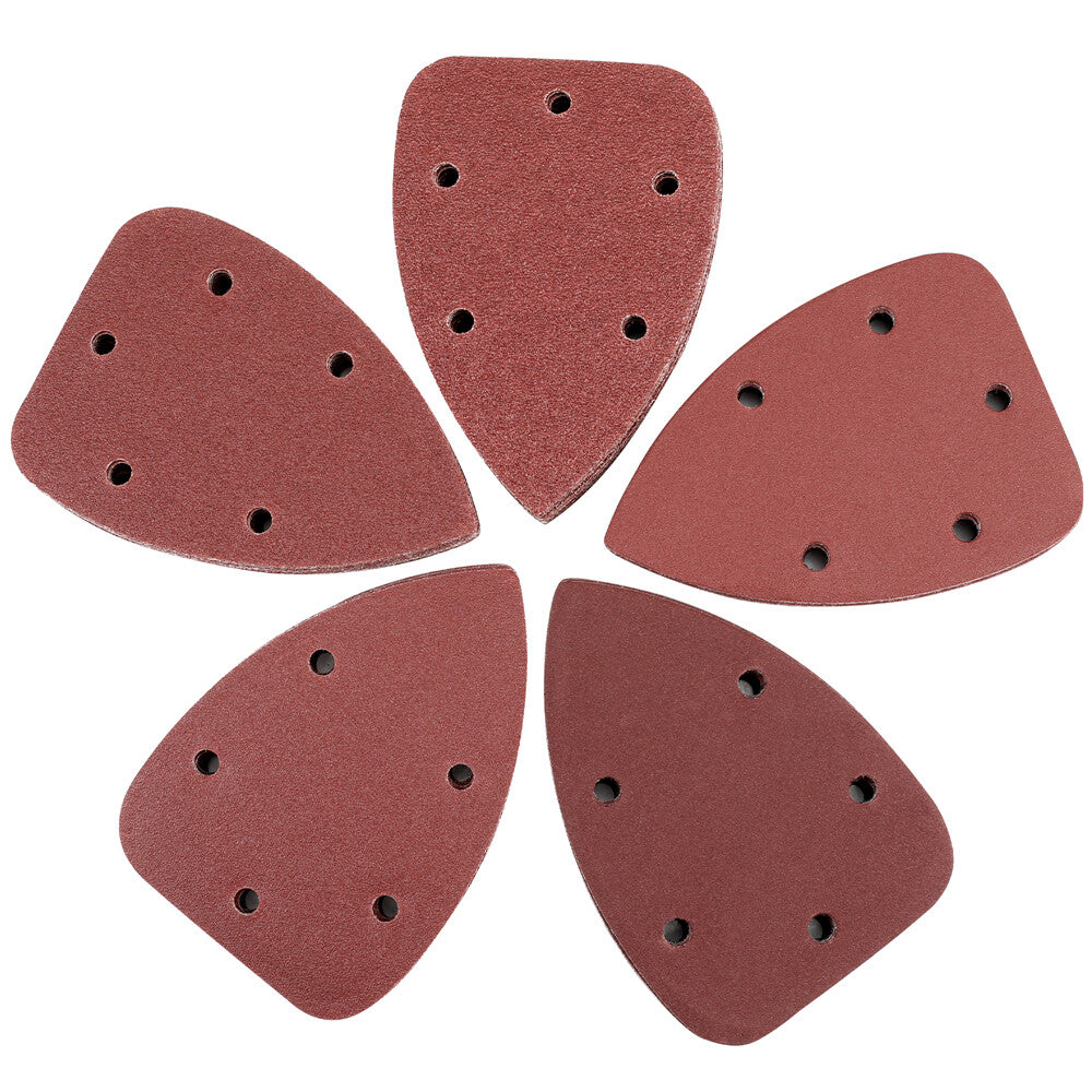 WORKPRO 150PC Mouse Sander Pads 5 Hole Detail Sander Sandpaper Sheets