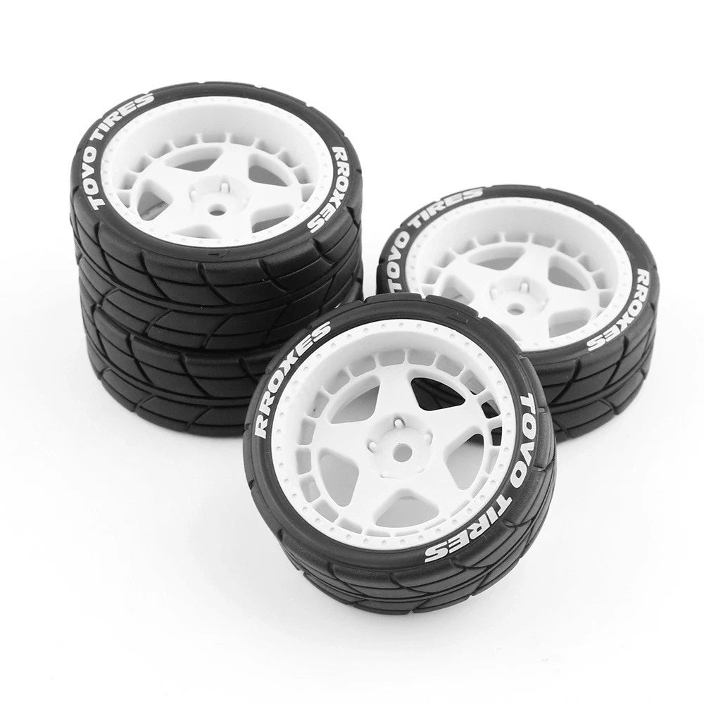 On-road Tires Wheel Hub Tire For Tamiya Hpi Kyosho Wrc Tt02 Xv01 1:10