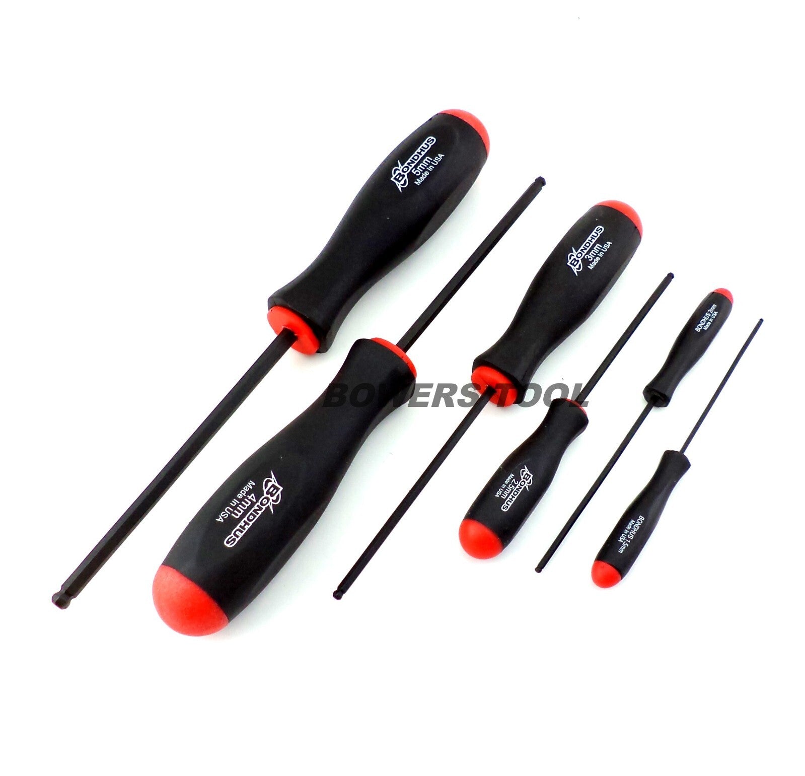 Bondhus 6pc Ball End Hex Screwdriver Set