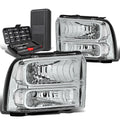 For 2005-2007 Ford Super Duty Pair Chrome/clear | Built Supply Co