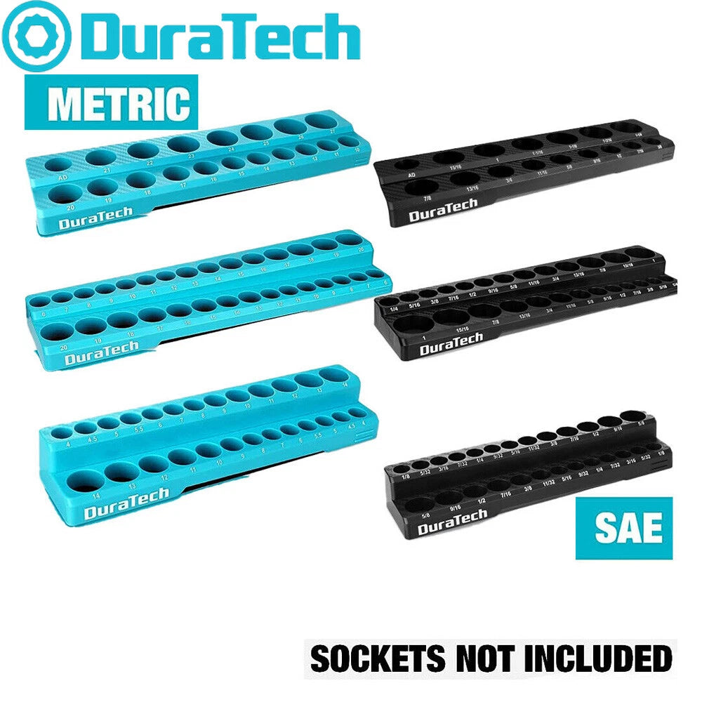 Duratech Magnetic Sockets Organizer Set 1/4"/3/8"/1/2" Socket Holders