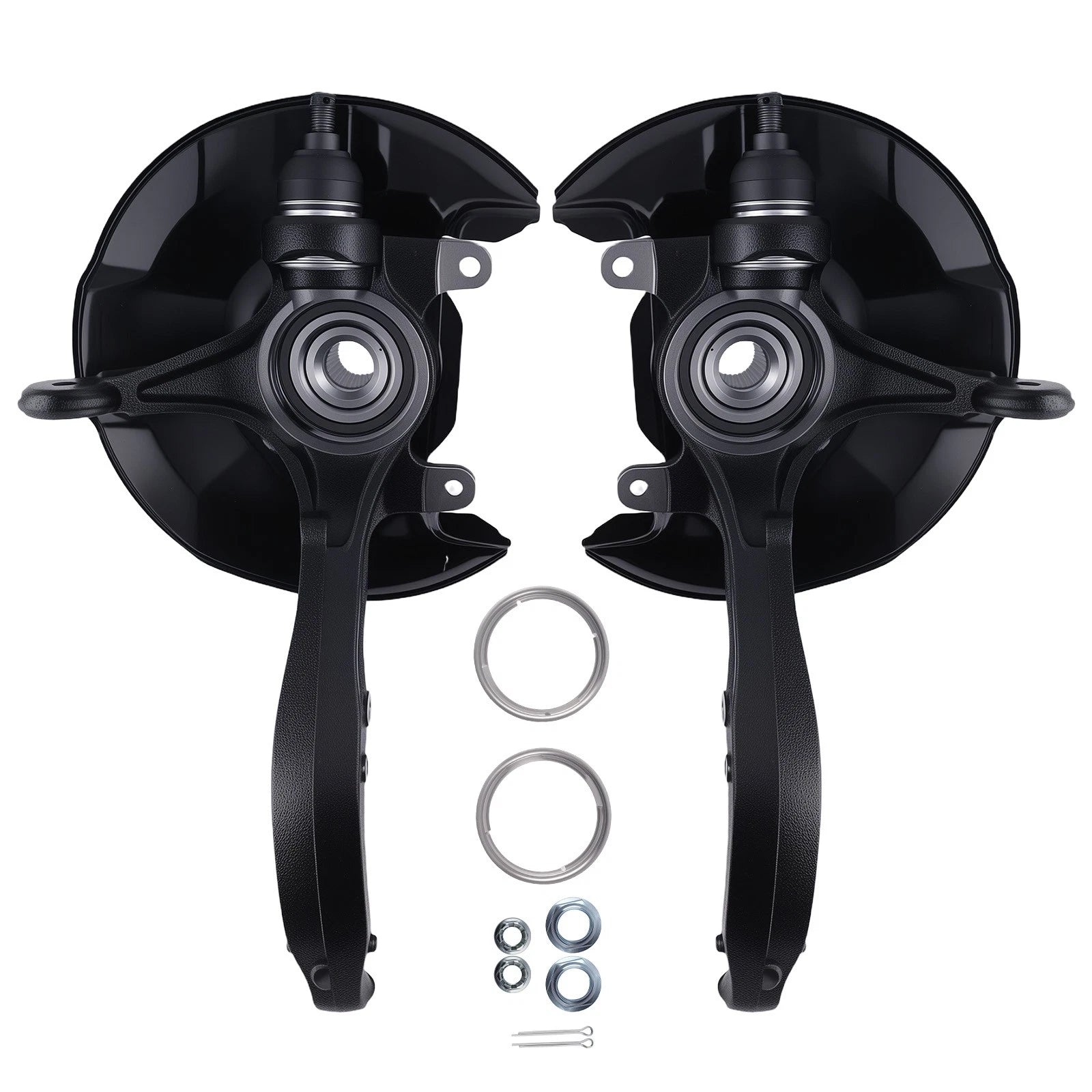 Pair Front Steering Knuckle+Wheel Hub Bearing for Honda Accord Acura TSX 08~12