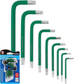 BlueSpot 9pc Short Arm Star Tamper Torx Allen Key Security Wrench T10 - T50 Set by BlueSpot
