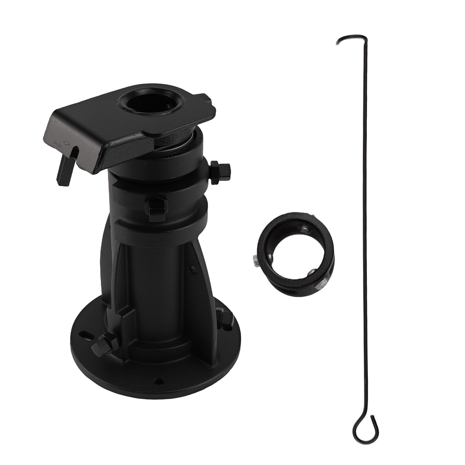 Gooseneck Adapter 5th Wheel Adjustable Cushioned 12''-16'' Release for