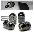 Aluminum Coated Tire/rim Valve Air Port Dust Cover Stem Caps Black