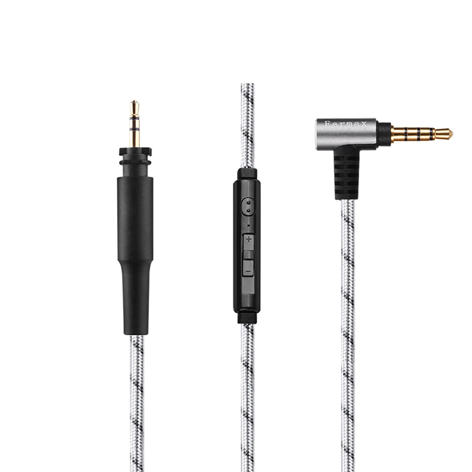 Brand New Nylon Audio Cable With Mic For Shure Srh840a Srh440a Srh940