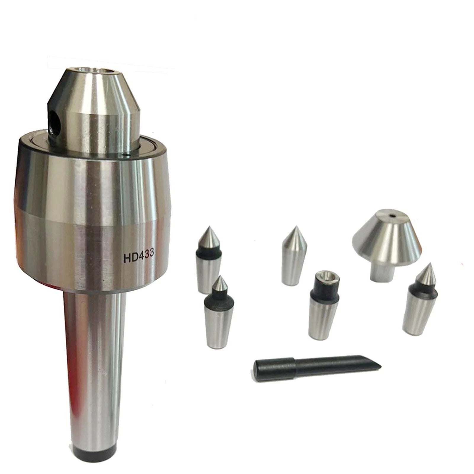 2MT LIVE CENTER SET TRIPLE BEARING LATHE HEAVY DUTY MT2 TOOL US SELL