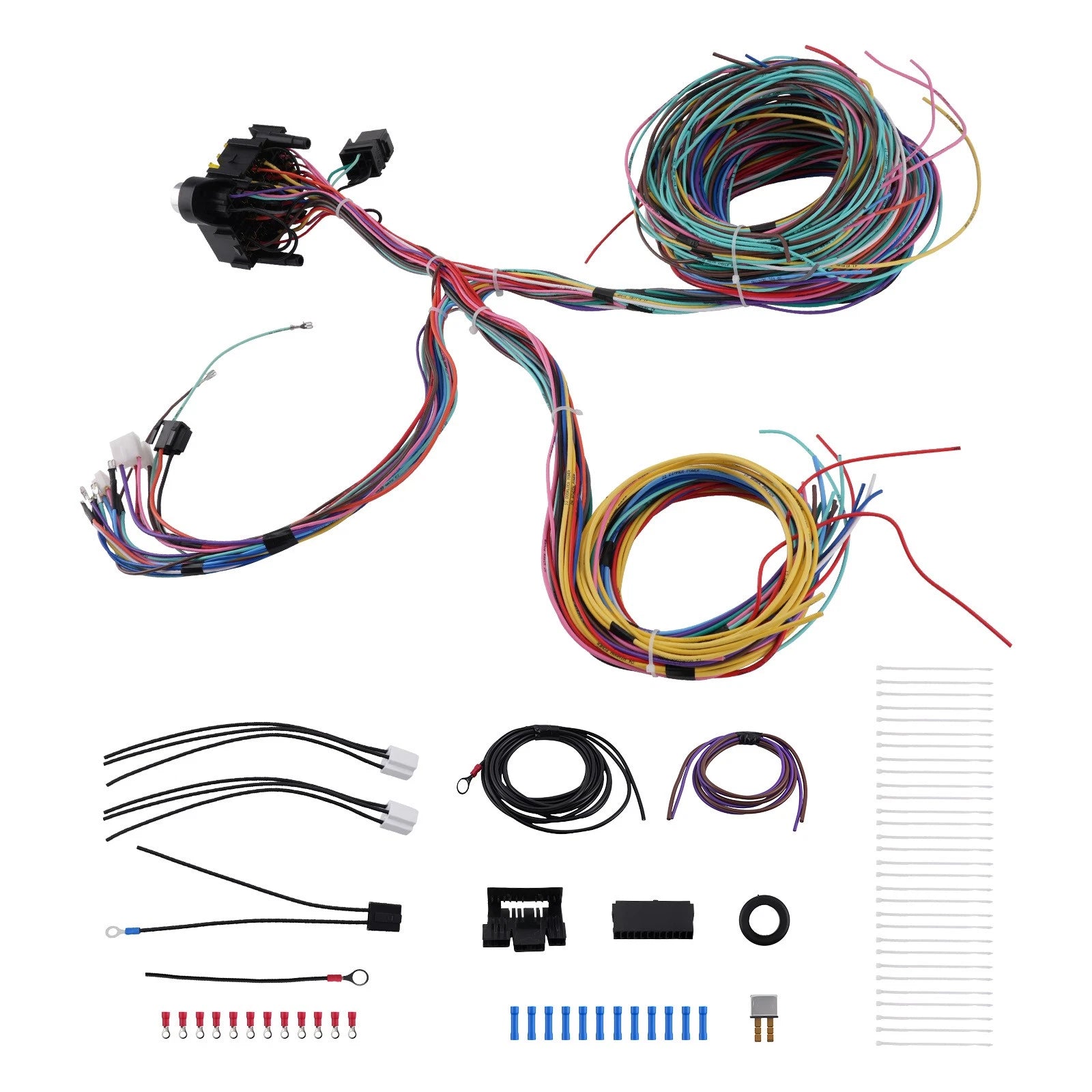 21 Circuit Wiring Wire Harness 17 Fuses Breaker For Chevy GMC C1500 C3500 C15