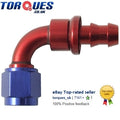 An-8 90 Degree Push-on Fuel Hose Fitting