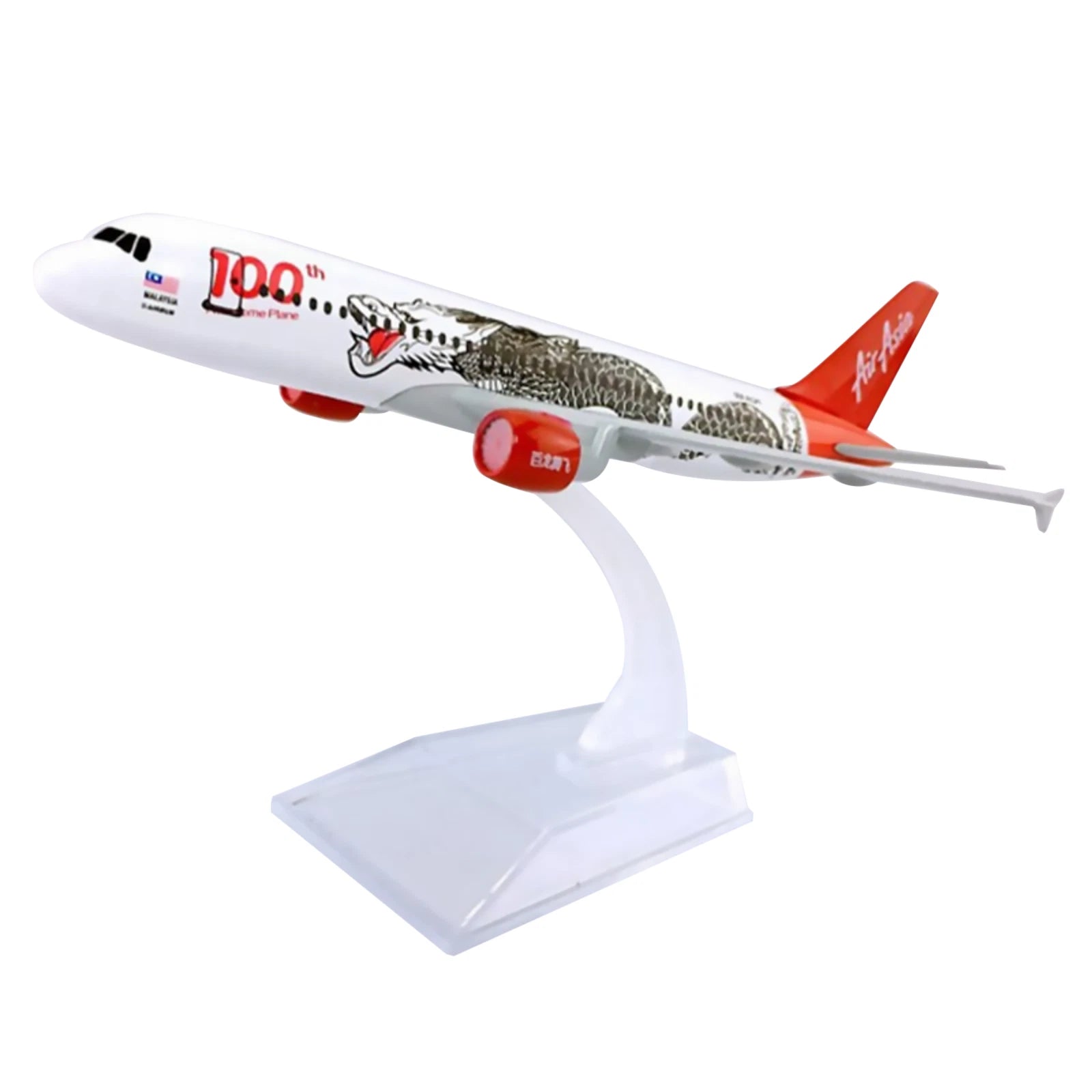 1/400 Scale Airbus Asia Dragon 320 A320 100th Alloy Plane Model
