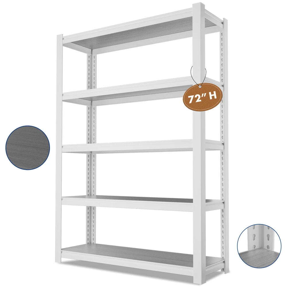 Workpro 72" 5tier Shelving Unit Adjustable Storage Shelves Boltless