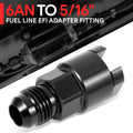 6an Feed Efi Fit Adapter Fitting 1500psi Fuel Line Female to 5/16"