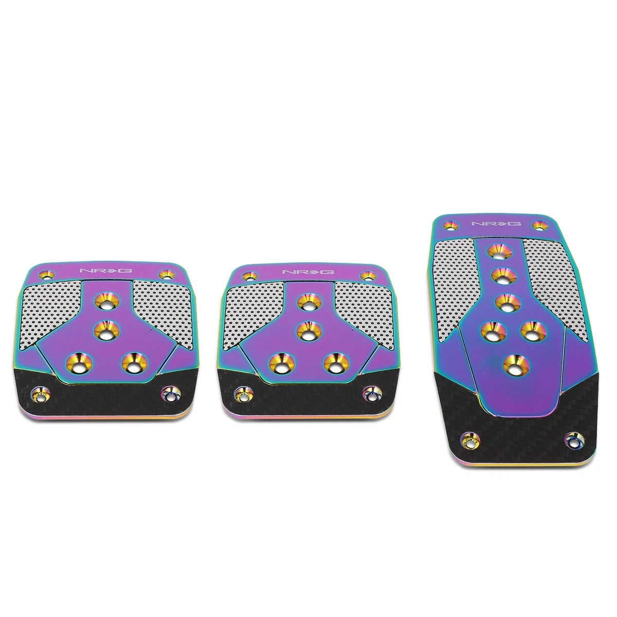 Nrg Innovations Pdl-400mc Aluminum Mt Foot Pedal Cover Plates Carbon