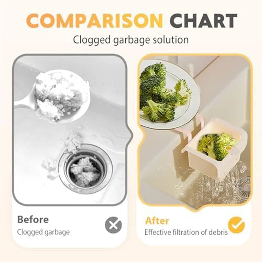 Set Sink Strainer Basket Self Cleaning Touch Waste Disposal Tool