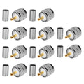 10*pl259 Pl-259 Uhf Male Plug Pin Crimp For Rg58 Rg142 Lmr195 Coaxial